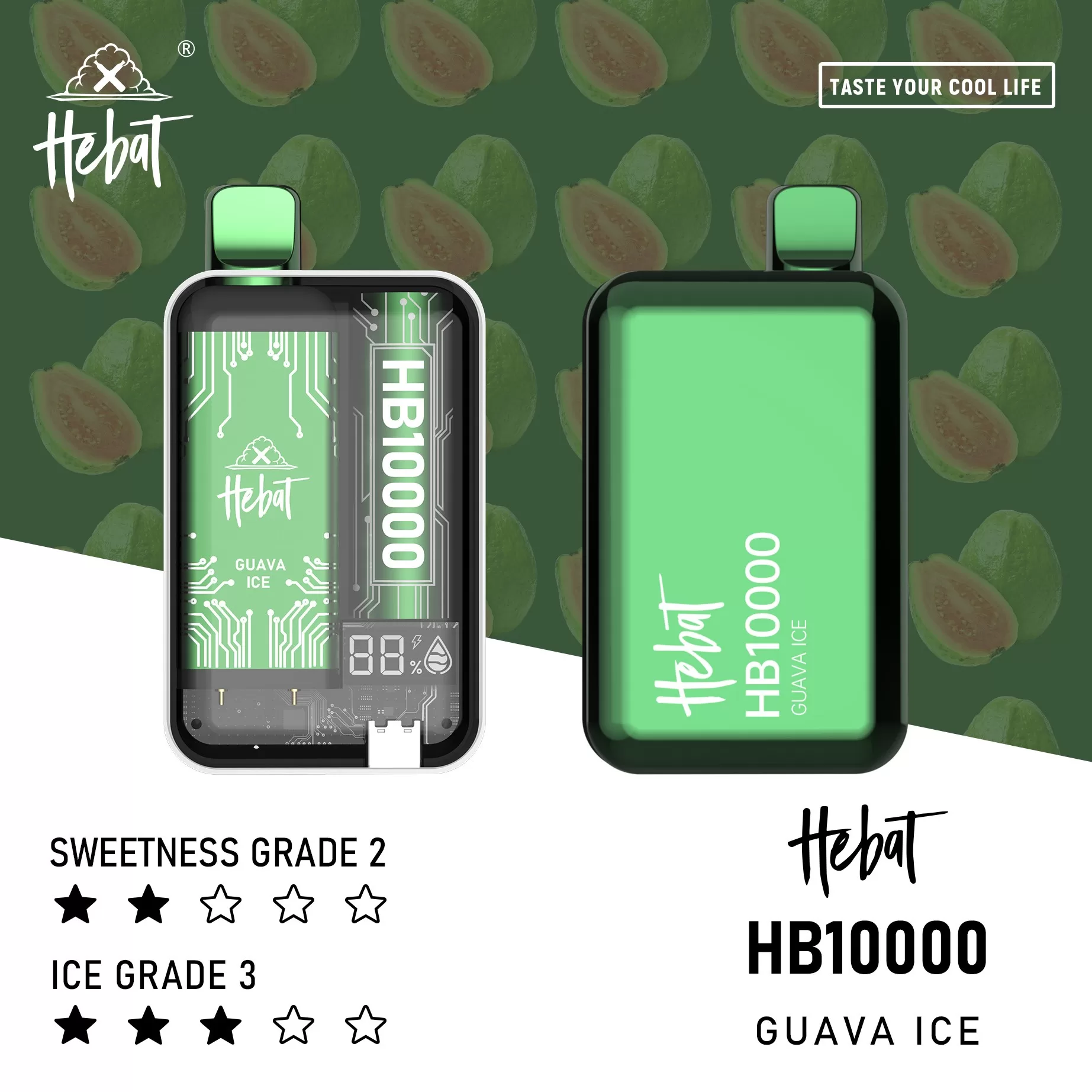 HEBAT喜貝10000口大容量電子煙|一次性設計|濃郁順滑煙霧:圖片 9
